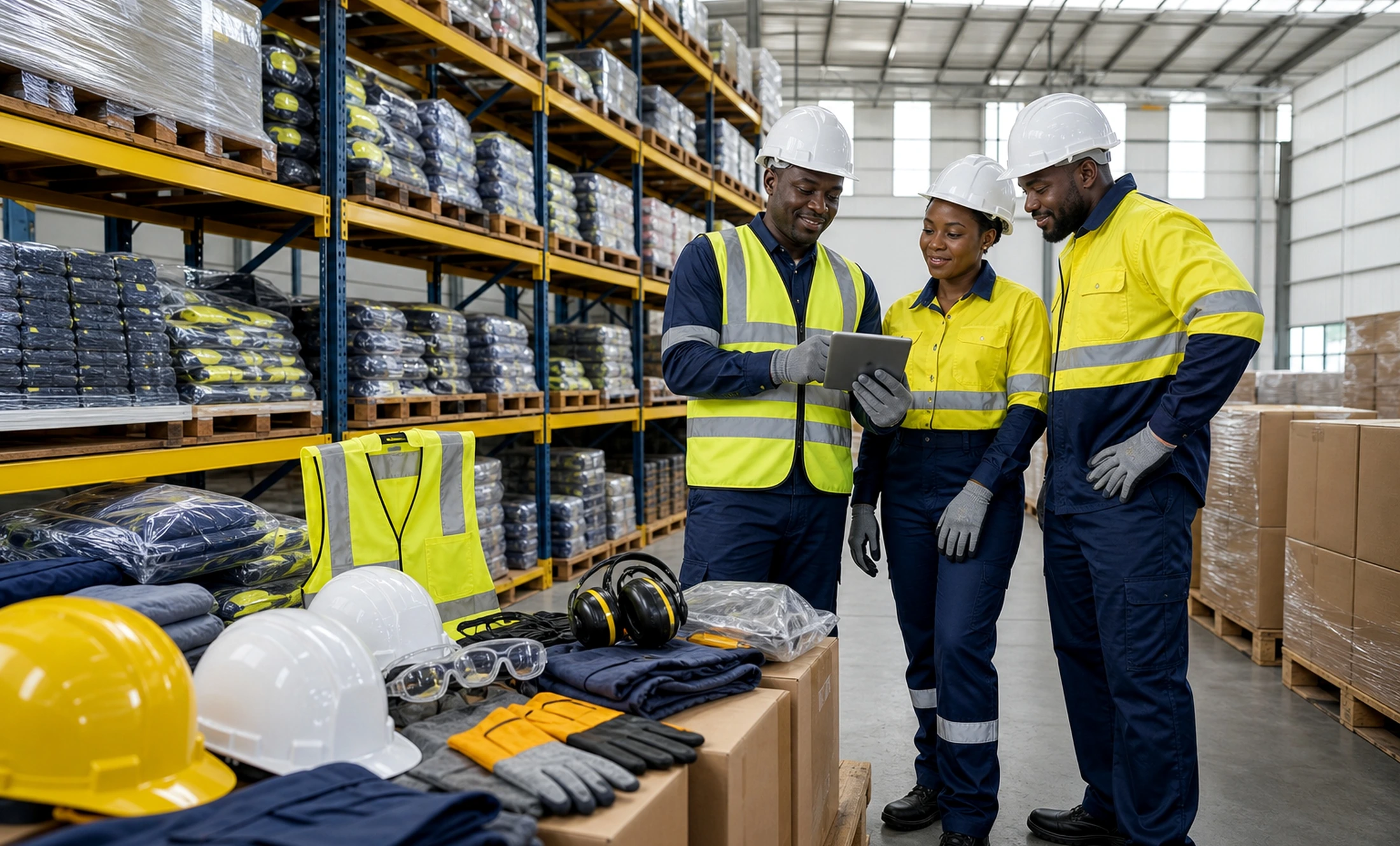 Chawezi supply team in warehouse